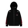 American Flame Embroidered Zip Up Hoodie Mask Streetwear Sweatshirt Men Women Casual Loose Fit Multicolor