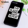Krajews Drum Drummer Music Dj Pattern Soft Phone Case For iPhone 17 Air 16 15 14 plus 11 12 13 pro max coque Fundas