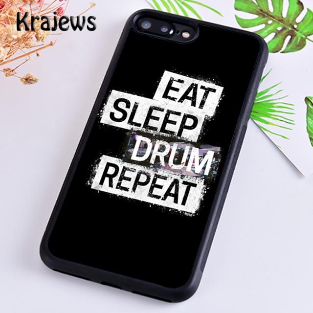 

Krajews Drum Drummer Music Dj Pattern Soft Phone Case For iPhone 17 Air 16 15 14 plus 11 12 13 pro max coque Fundas iPhone 13