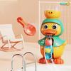 Kids Shower Bath Toys Cute Duck Bathtub Toys for Toddlers 1-4 Years Old with Rotating Water Wheels Bathroom Power Suction Water
