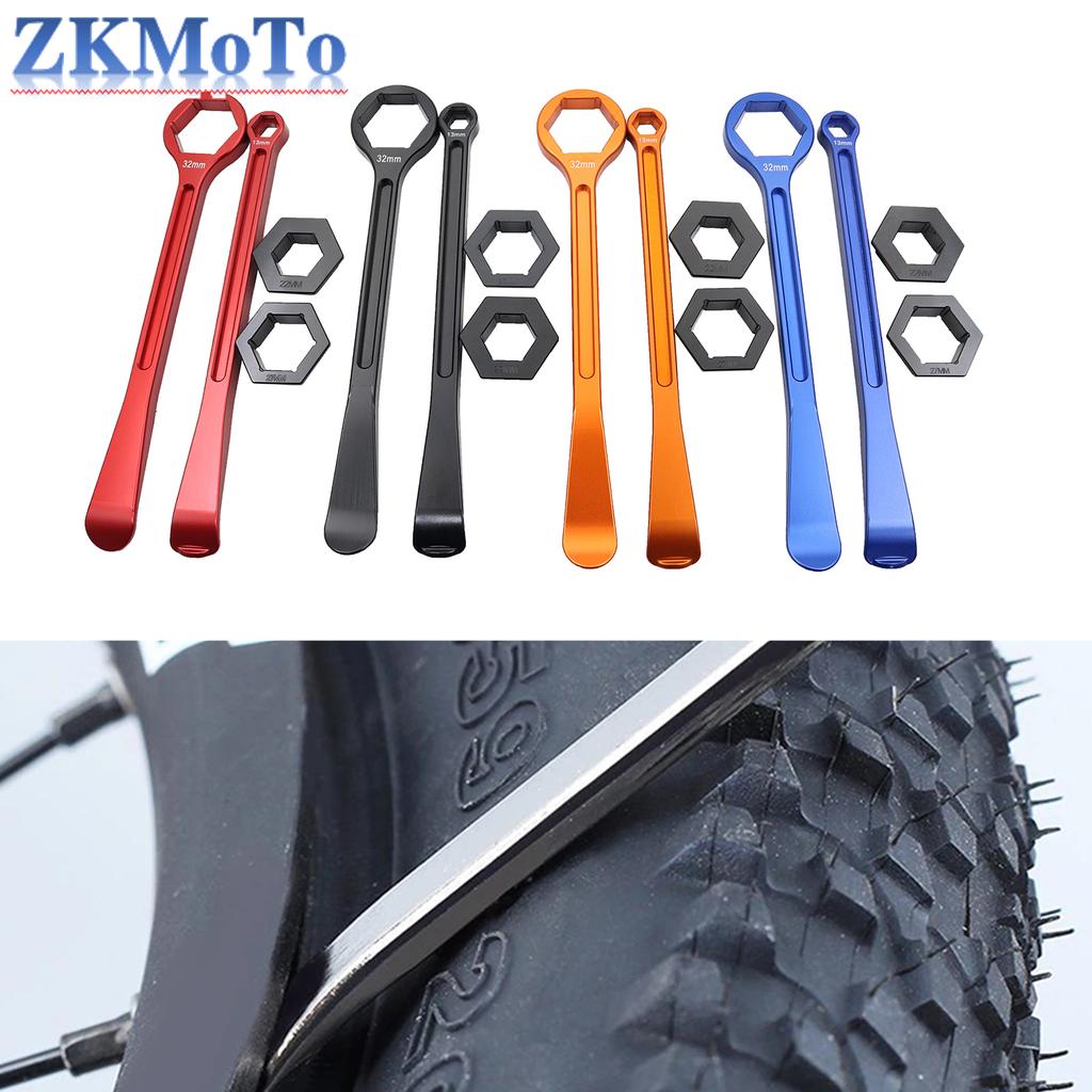 Leva Smonta Pneumatici Universale in Alluminio 32mm 27/22mm 13mm/10mm Strumento per KTM Husqvarna Husaberg Honda Suzuki Kawasaki Yamaha Beta