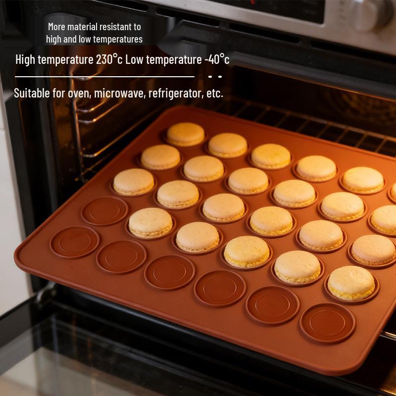 Small Macaron & Cookie Baking Mat with 30 Molds