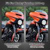 HDBUBALUS Motorcycle Flush Fork Turn Signals Brackets Shock absorber LED Running Side Lamp For Harley Touring Street Glide Road King 1998-2025