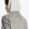 JOEONE Men's Suede-Effect Slim Fit Jacket