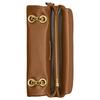 Coach Tabby 26 Brand Logo Quilted Nappa Leather Crossbody Shoulder Bag Medium Women's Honey Brown