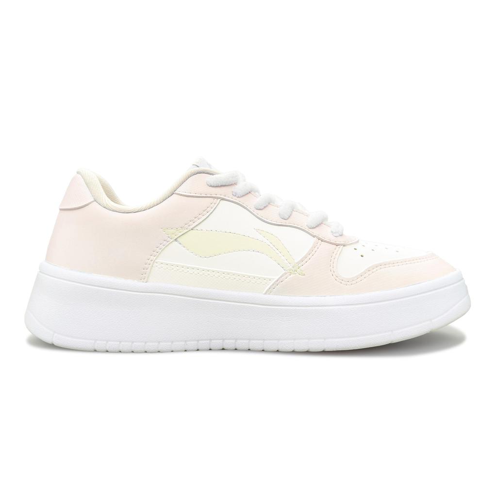 Li Ning Floating Boat Slip Resistant Abrasion Resistant Low top Skateboard Shoes Women's Orange Yellow AGCS420-6(Team879-)