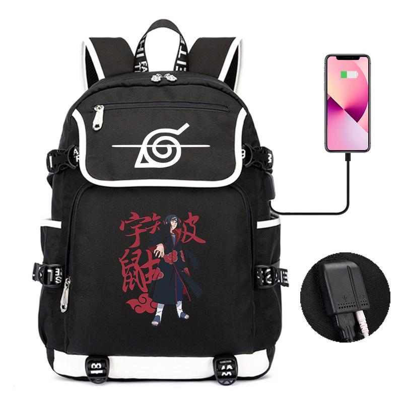 Backpack Day Manga Cartoon Printing Student School Bag Business Large Capacity Usb Computer Bag