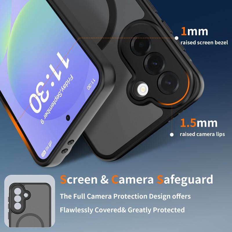 Suitable A37 Magnetic Phone Case A17 Matte Galaxy A57 Drop Resistance Protective Cover