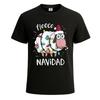 Fleece Frohe Weihnachten lustiges süßes Schaf Weihnachten Herren Xmas T-Shirt Witz-T-Shirt Oberteil