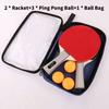 Table Tennis Racket Pack With Long And Short Handles For Beginners And Advanced Players