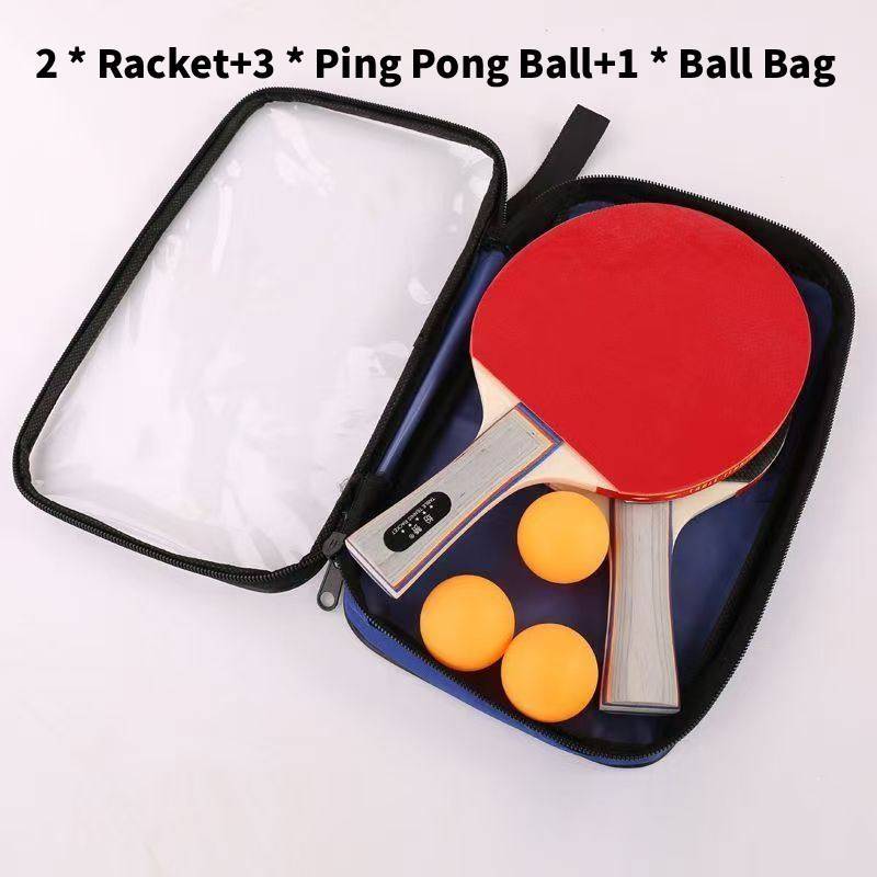 Ping Pong Paddle Set With Anti Glare Rubber For Training And Competition Use