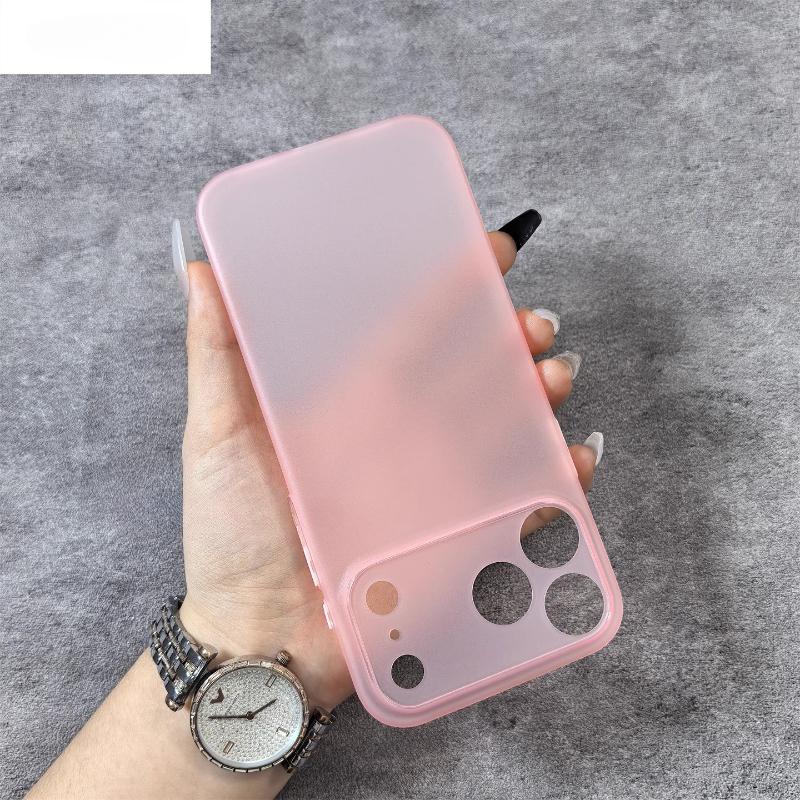 

Матовый ультратонкий ПК чехол для телефона для iPhone 17Pro Max 0,3 мм Тонкая мягкая защита Задняя крышка для iPhone Air 17 Pro Матовая оболочка iPhone17 Pro розовый