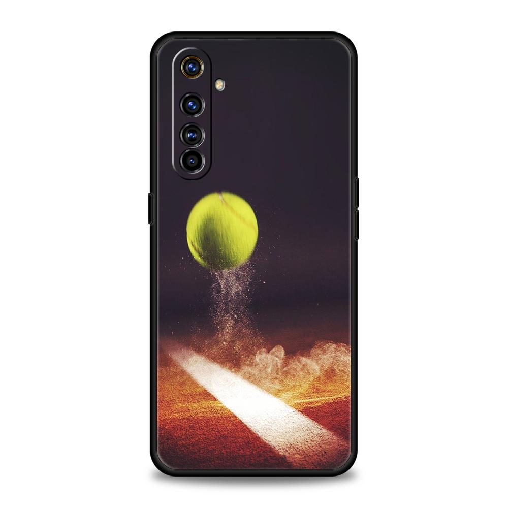 Tennis Sport Soft TPU For Realme 10 11 8i 9i 9 Pro Plus GT2 C3 6 7 8 Pro C21 C11 C25 C35 Pro 5G Shockproof Phone Cover Capas Bag