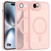 Coque pour iPhone 17e, avec Anneau Magnétique et Protection Caméra Antichoc - Rose