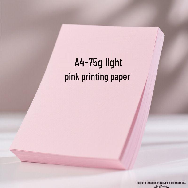 

Light Pink A4 Copy Paper 75g – Ideal for Printing, Office Use, and Origami