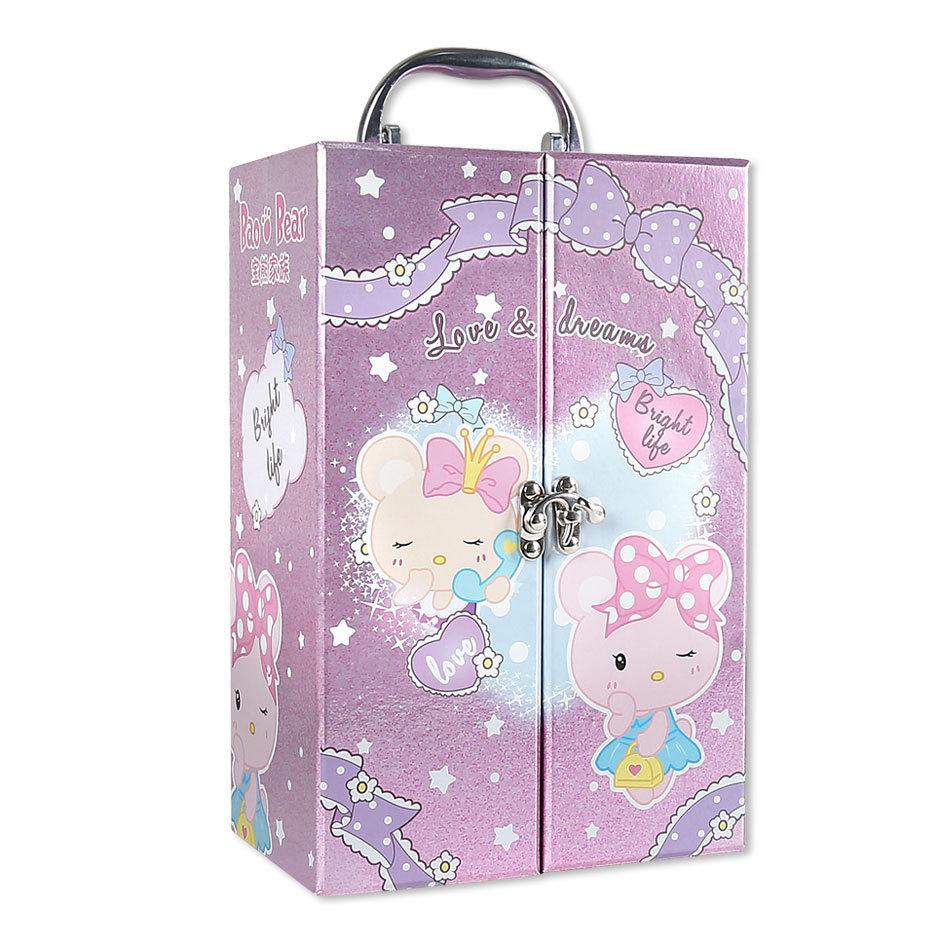 Kids Pretend Play Makeup Set Cosmetic Box Lipstick Girl Princess Toy, Safe Washable, Birthday Gift
