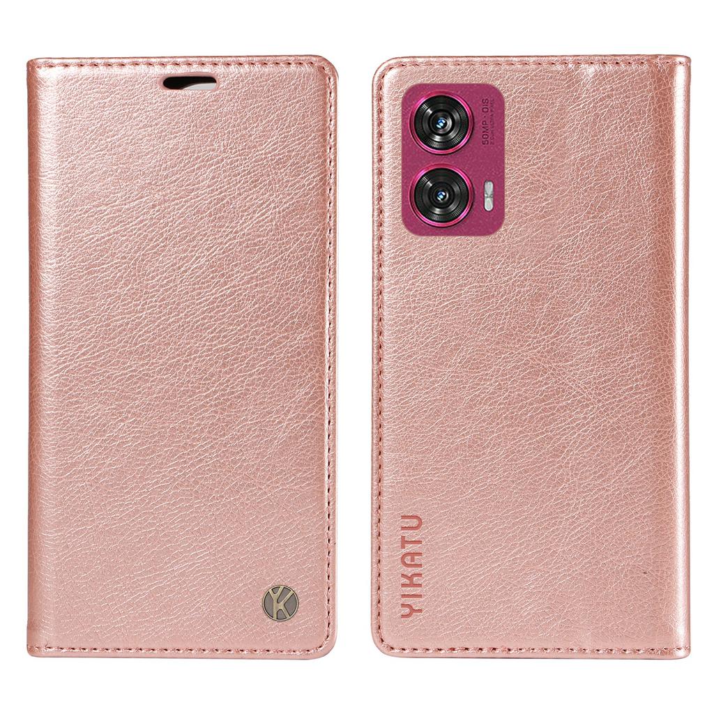 For Motorola Edge 50 Fusion 5G Case Litchi Texture Leather Wallet Phone Cover