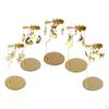Metal Rotating Candle Holder Rotary Candlestick for Living Room Ornament Carousel