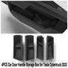 Car Door Handle Storage Box for Tesla Cybertruck 2025 2026 Font Rear Door Side Insert Tray Organizer 2024 Interior Accessories