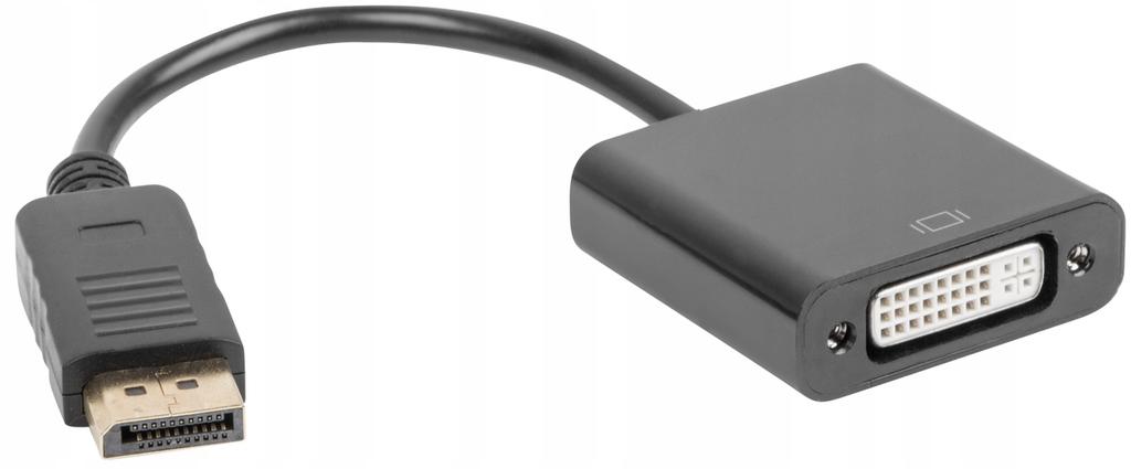 Kabel Adapter Lanberg AD-0007-BK DisplayPort (M) -> DVI-D (F)(24+5) Dual Link