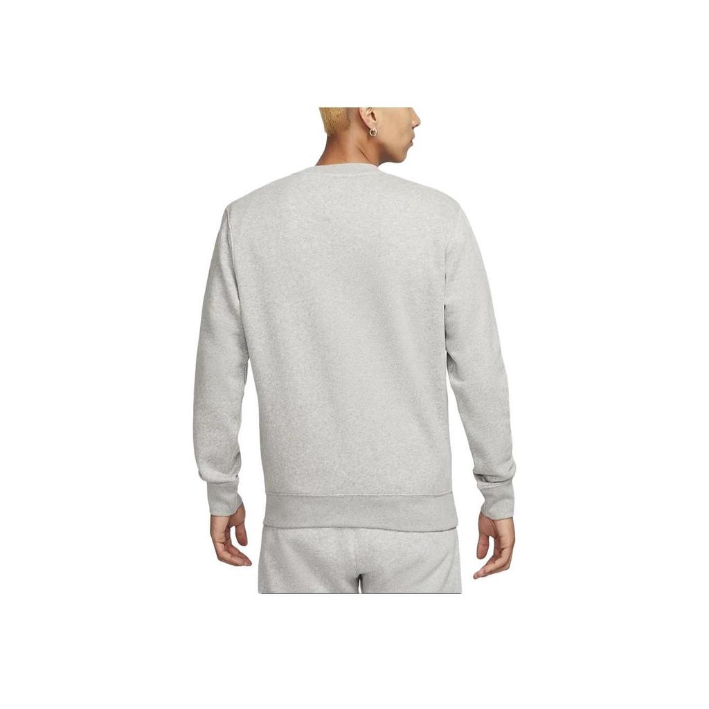 Nike Club Fleece Rundhals-Sweatshirt mit Buchstaben-Grafik Herren Oberteile Grau FN2611-063