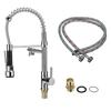 Pull Out Mixer Tap Faucet Spring Style Spray Deck Mounted Kitchen Water Tap  Cold Kitchen Faucet Black Chrome Brushed Nickel Flexible Kitchen Faucets
