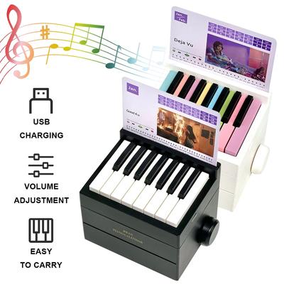 Olivia Piano Calendar 2025 Music Sheets Toy Desktop Peripheral Ornaments Piano Desk Calendar Mini Piano Calendar Gift for Fans