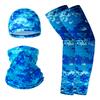 Breathable Cycling Cap Neck Gaiter Arm Sleeves Set Lightweight Quick Dry Outdoor Sports Sun Protection UV Shield for Biking Hiking Running