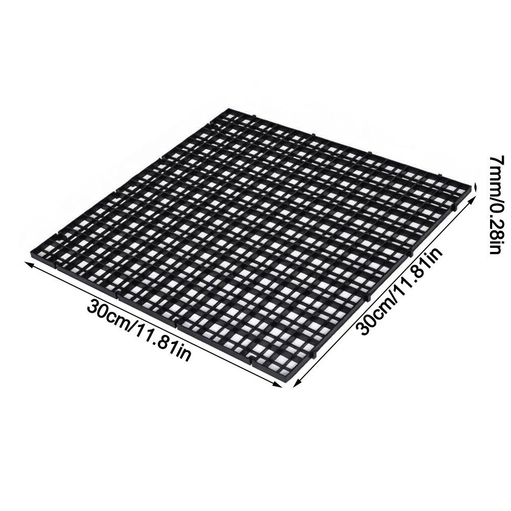 30x15/30x30cm Fish Tank Isolation Plate Detachable Spliceable Hollow Bottom Filter Plate Grid Divider Plate for Aquarium