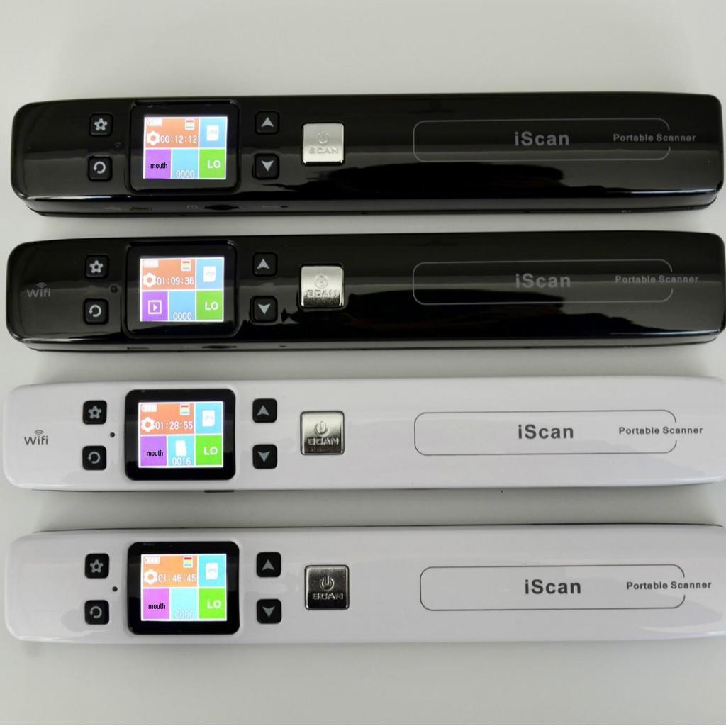 Portable Borderless HD Scanner, 1050 DPI, Black & White/Color