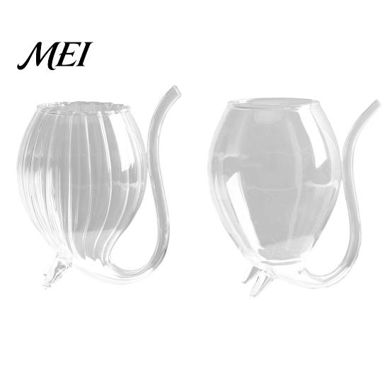 Bar Cocktail Glass Vampire Shape Wine Glasses, Transparent with Drinking Tube, Novelty Long Mouth Cup for Wine, Champagne, Juice, Home, Bar,
