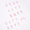 Pop Series Simple Pink White Wear Nail Art Finished Fake Nail Nail Patch Nail Patch Removable Nail