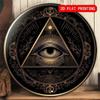 Vintage All Seeing Eye Metal Sign 8x8 Inch Handmade Aluminum Plaque for Home Office Wall Decor