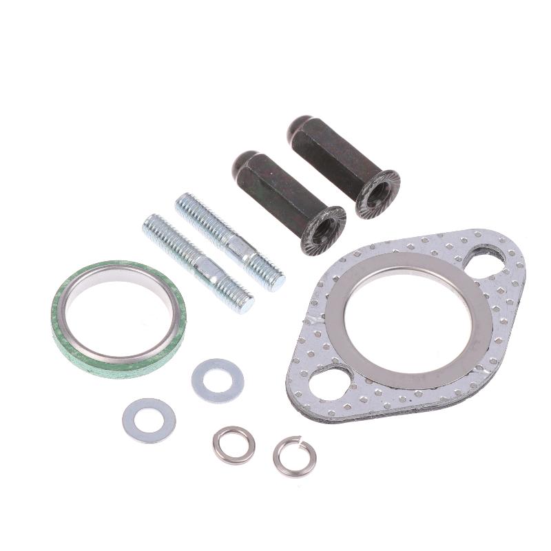 10 szt./zestaw Uszczelka śruby wydechowej Metalowy kołek Nakrętka Zestaw pasuje do skuterów Gy6 50-150 cm3, ATV, gokartów, motorowerów, quadów - części