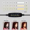 W89C 7.6in LED Selfie Ring Lamp with Tripod Stand and Cellphone Holder for Mobile Phone Live Fill Light Vlog Video Light