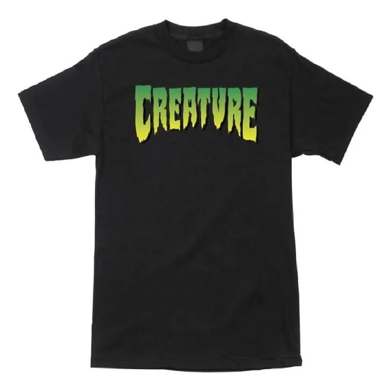 Camiseta S_s De Creature Para Hombre, Camiseta De Skate Con S