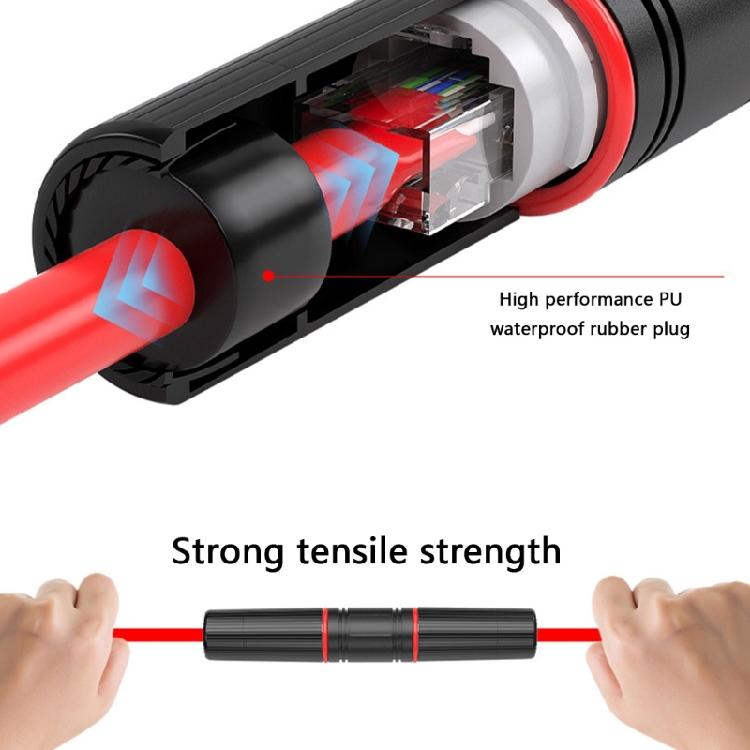 Easy Installation RJ45 Coupler Waterproof RJ45 Extender for Gigabit Networking with POE and Shielding Function