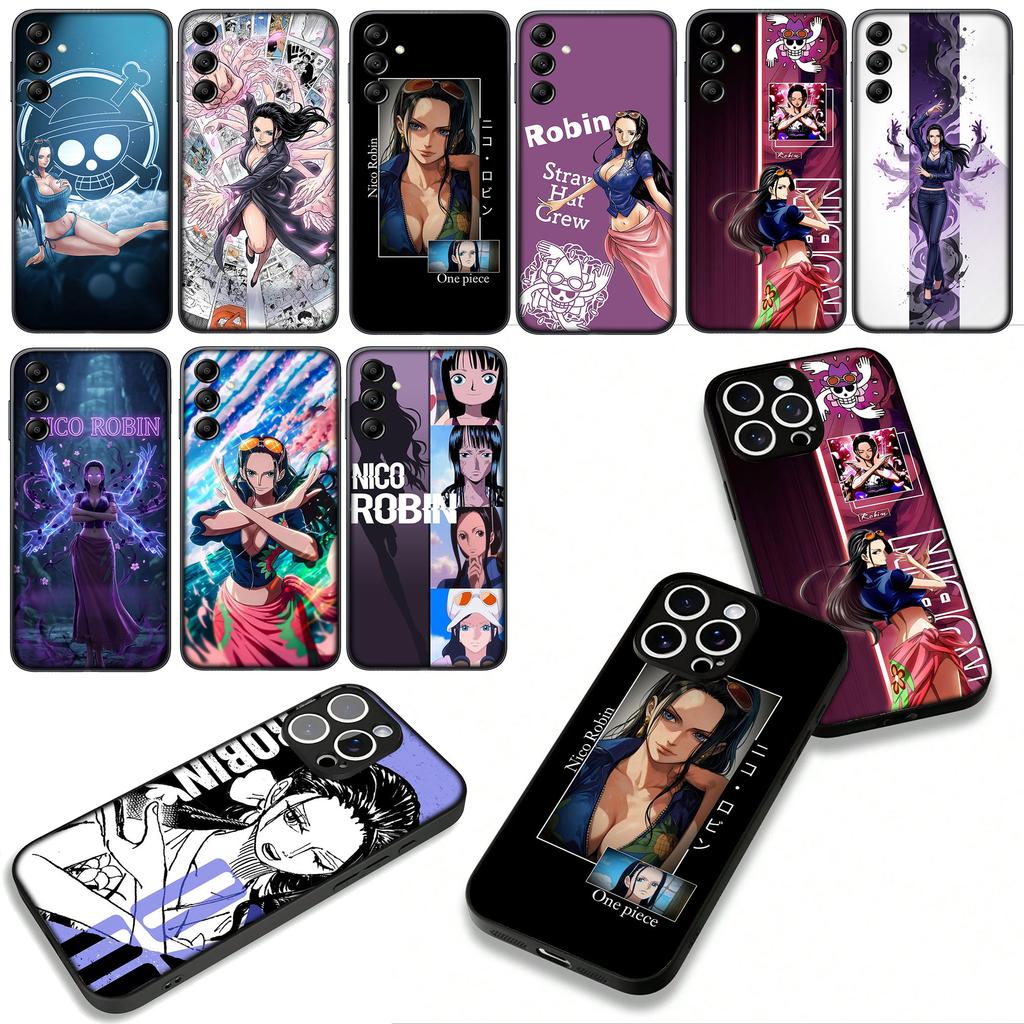 Anime Nico Robin Luffy One Piece Phone Cover Case for Apple iPhone 17 16 11 Pro XS Max XR 6 7 8 Plus + 16E SE Casing