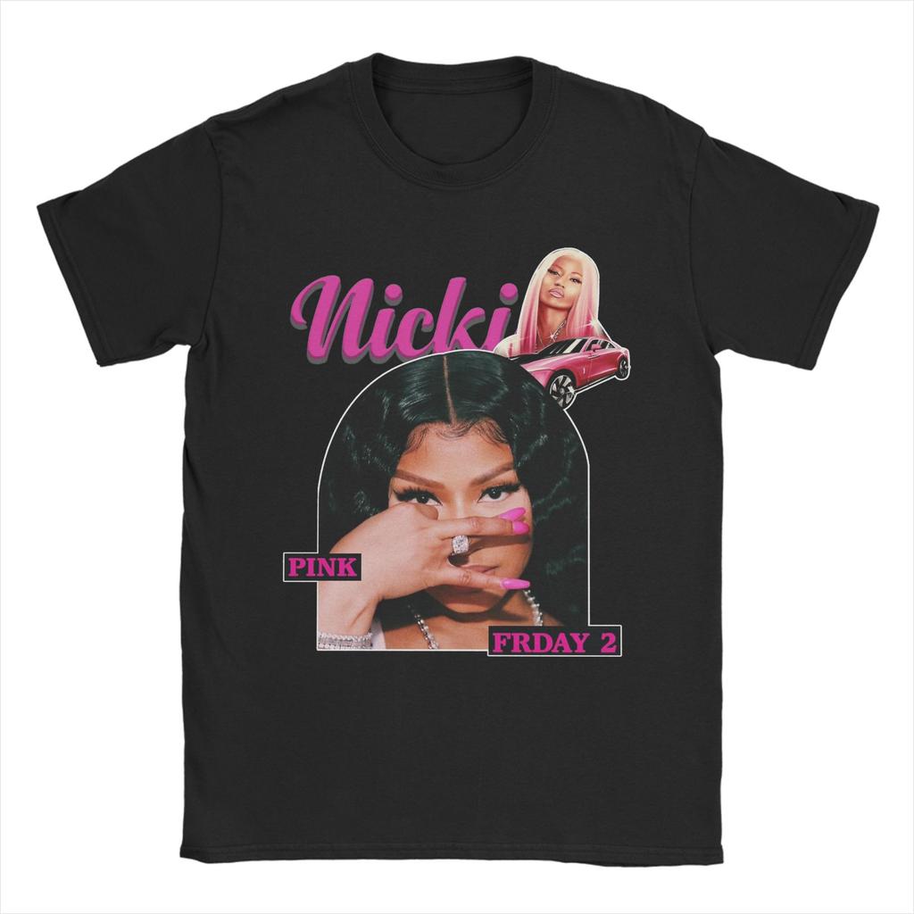 Nicki Minaj Queen of Rap T Shirts Rapper Singer Music Pure Cotton Clothes Funny Short Sleeve Round Neck Tees Printed TShirt