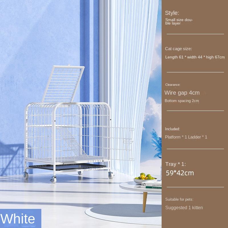 Cat Cage  Villa 2 Floors Super Large Space Cat Cage Nest with Toilet Cat House  Climbing Frame