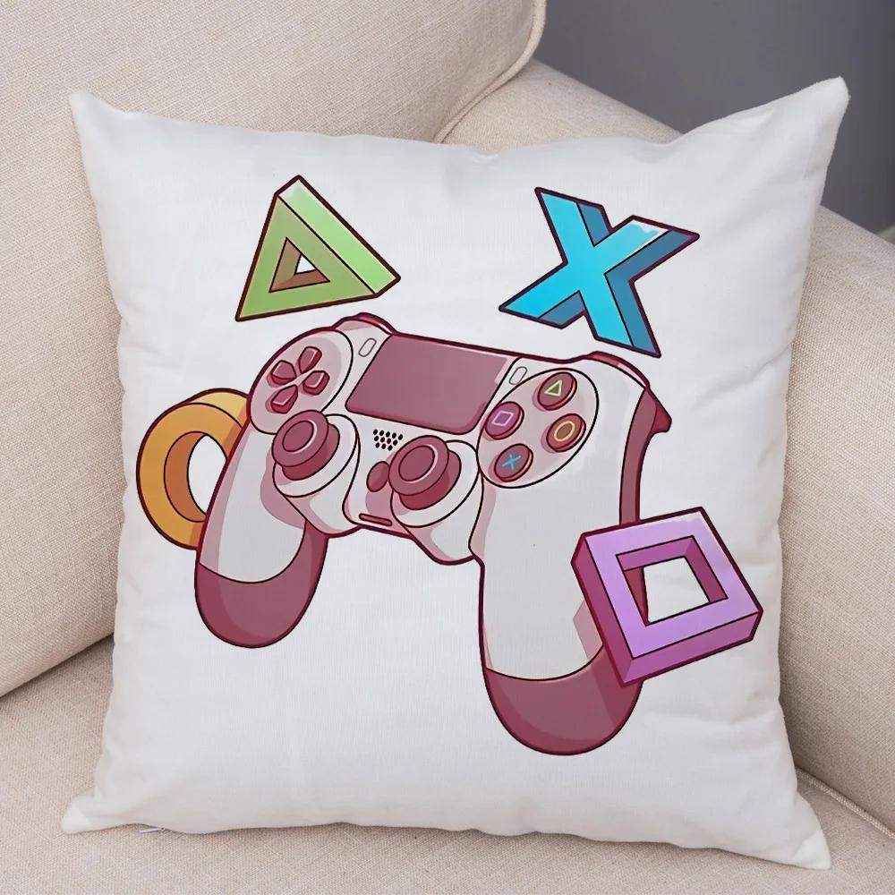 Game Room Decoration  Player Dazzle Handle Series Pillowcase Home  Boy's  Bedroom  Cushion Cover