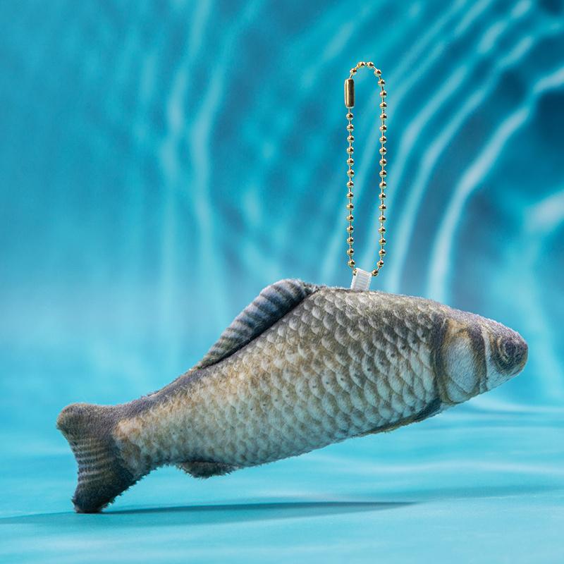 Creative Marine Animal Plush Pendant Cartoon Crab Octopus Sardine Devil Fish Stuffed Doll Bag Accessories Keychain Kids Gifts