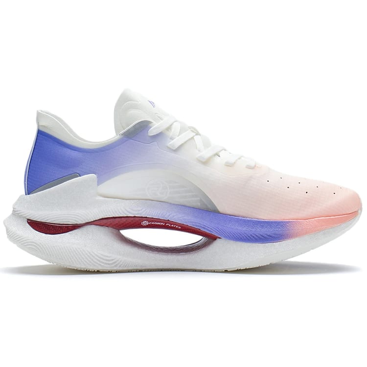 Li Ning Shadow 1.0 Running Shoes Women's Low Top Neon Soft Orange/Neon Hydrangea Blue Purple ARRS002-2