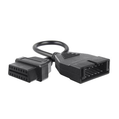Cable Adaptador de 12 pines a OBD1/OBD2 Conector de 16 Pines Accesorios para Automóviles Ligero