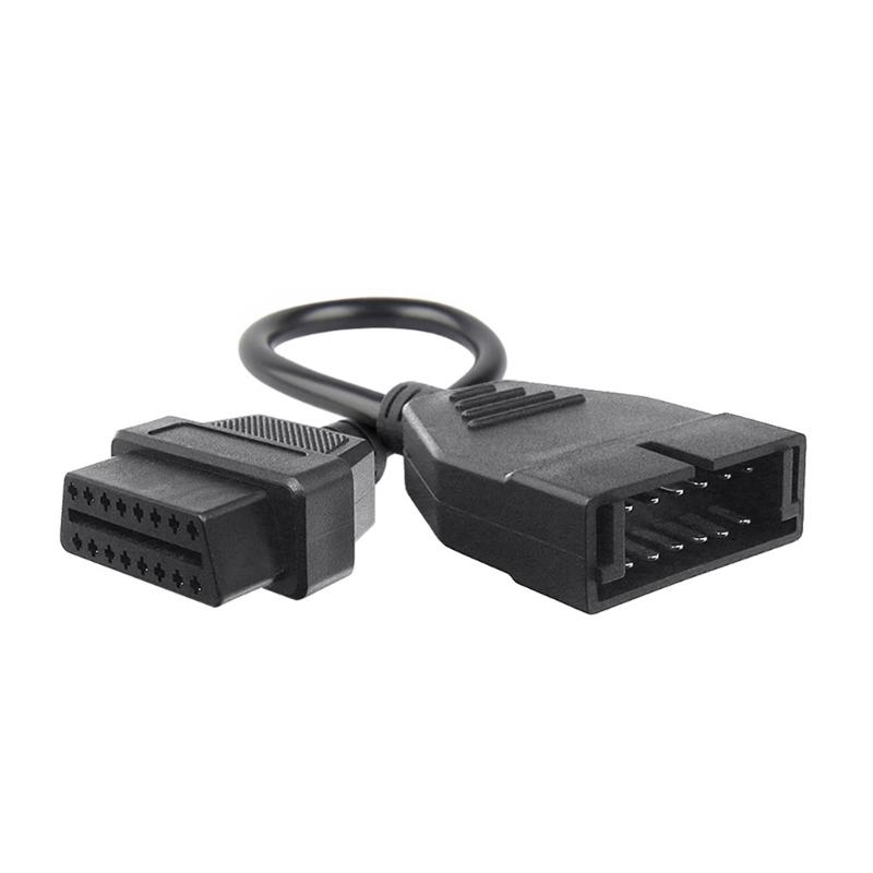 12pin to OBD1/OBD2 Adapter Cable 16 Pin Connector Auto Accessories Lightweight