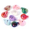 10pcs Christmas Hat Acrylic Beads Plated Color Loose Bead For DIY Jewelry Making Bracelet Necklace Keychain Christmas Decoration