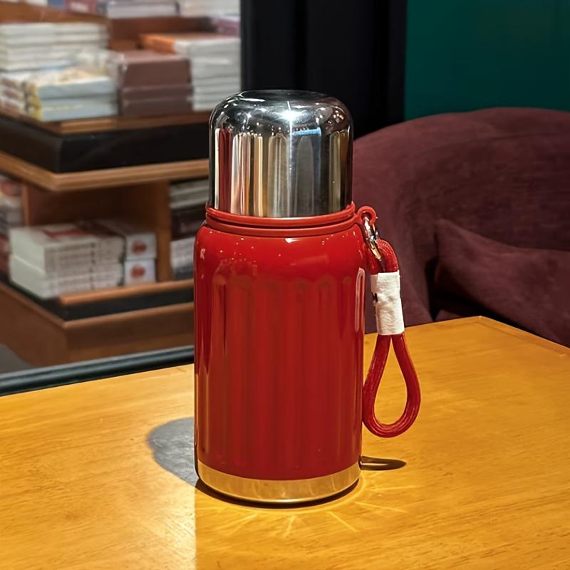 450ml Celebrity Insulated Bottle with High Aesthetic Value 316 Inner Container Handle Thermos Bottle Cold Coffee Tea Cup