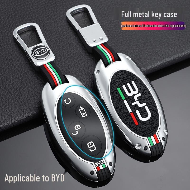 Metal Shell Buckle Case for BYD Song DM, Yuan, S7, Song Plus, Song Max, and Qin Pro Keys