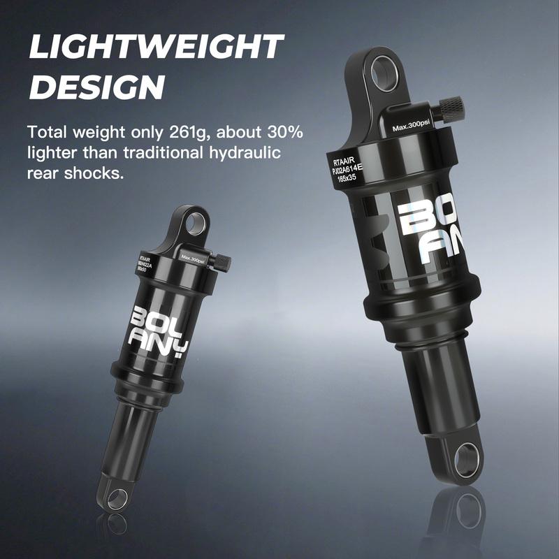 BOLANY Soft Tail Bike Air Rear Absorber Mountain Bike Rear Shock Suspension XC DH Shock MTB 165/190/210/230mm Bike Parts
