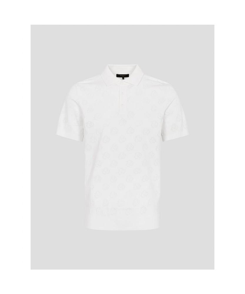 BEANPOLE GOLF [B_Under] Men'S Jacquard Knit Short Sleeve Collared T-Shirt - White